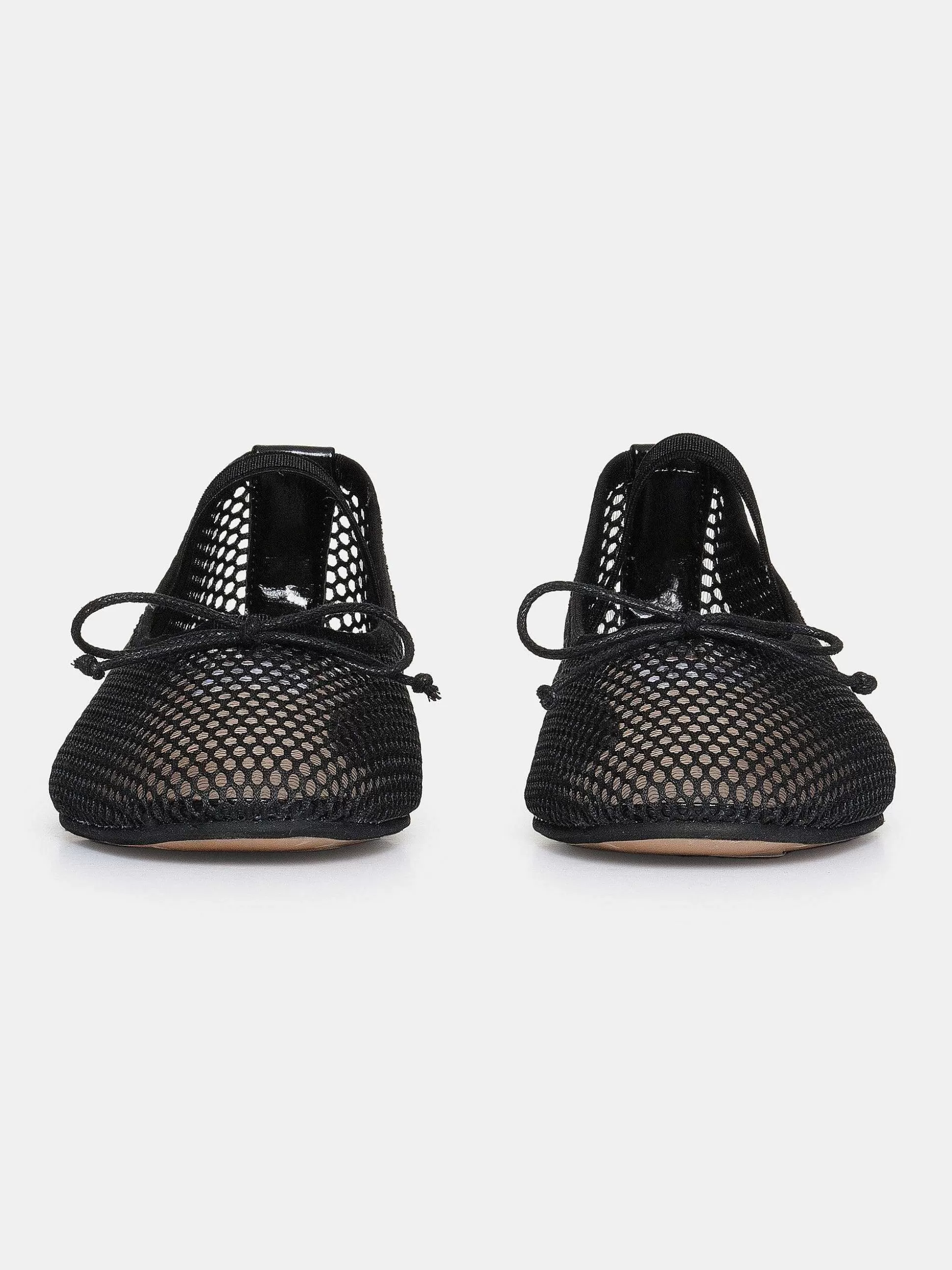 Source Unknown Ballerines Mary Jane En Maille, Noir Sale