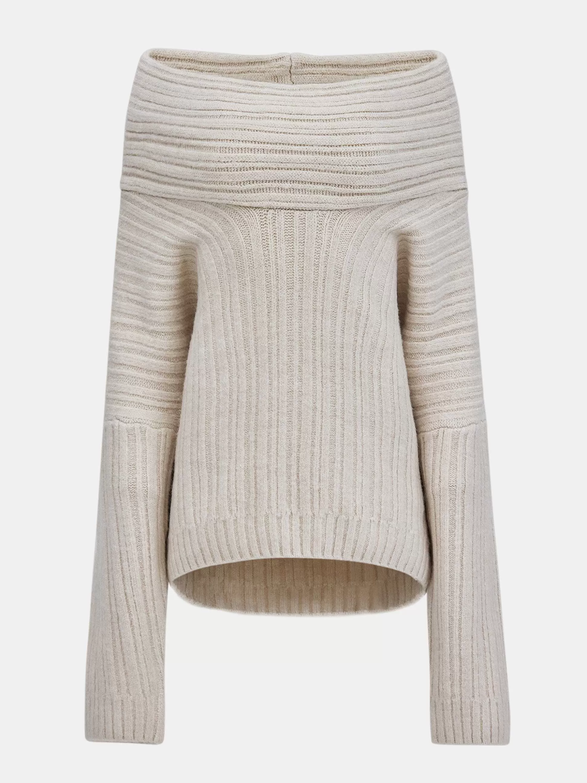 Source Unknown Becca Pull Surdimensionne En Tricot A Rouleau Haut, Bouleau Best Sale