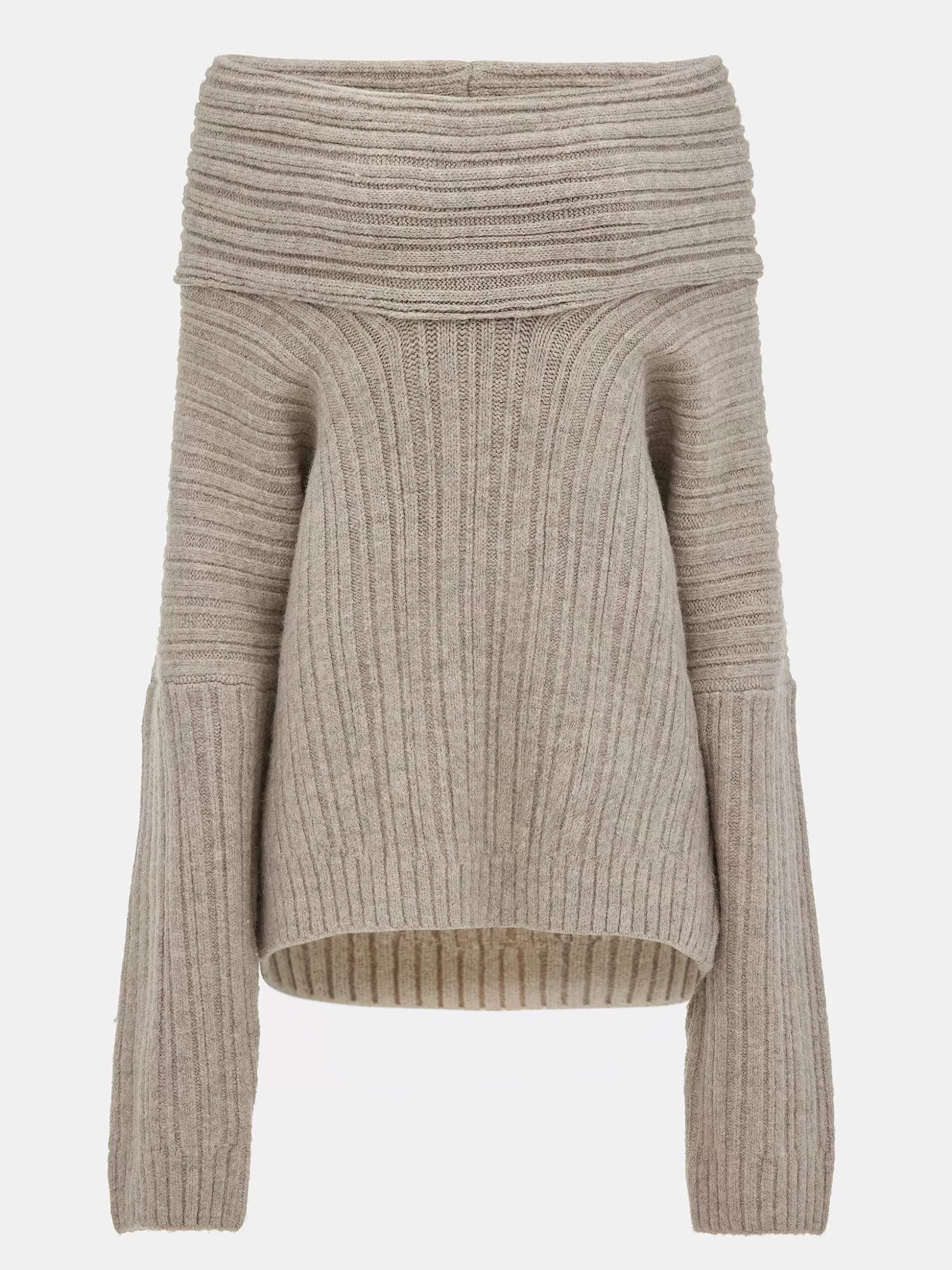 Source Unknown Becca Pull Surdimensionne En Tricot A Rouleau Haut, Noix De Coco Discount