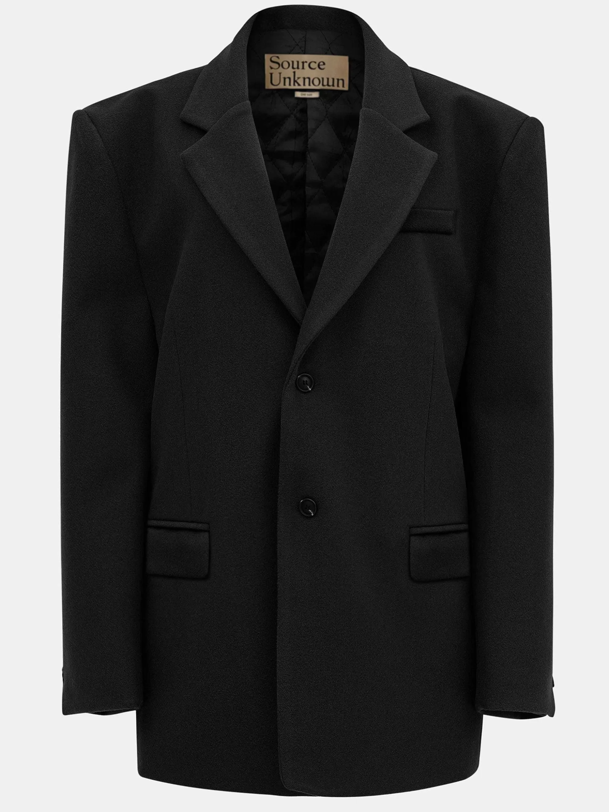 Source Unknown Blazer Boyfriend Surdimensionne Hayk, Noir Discount