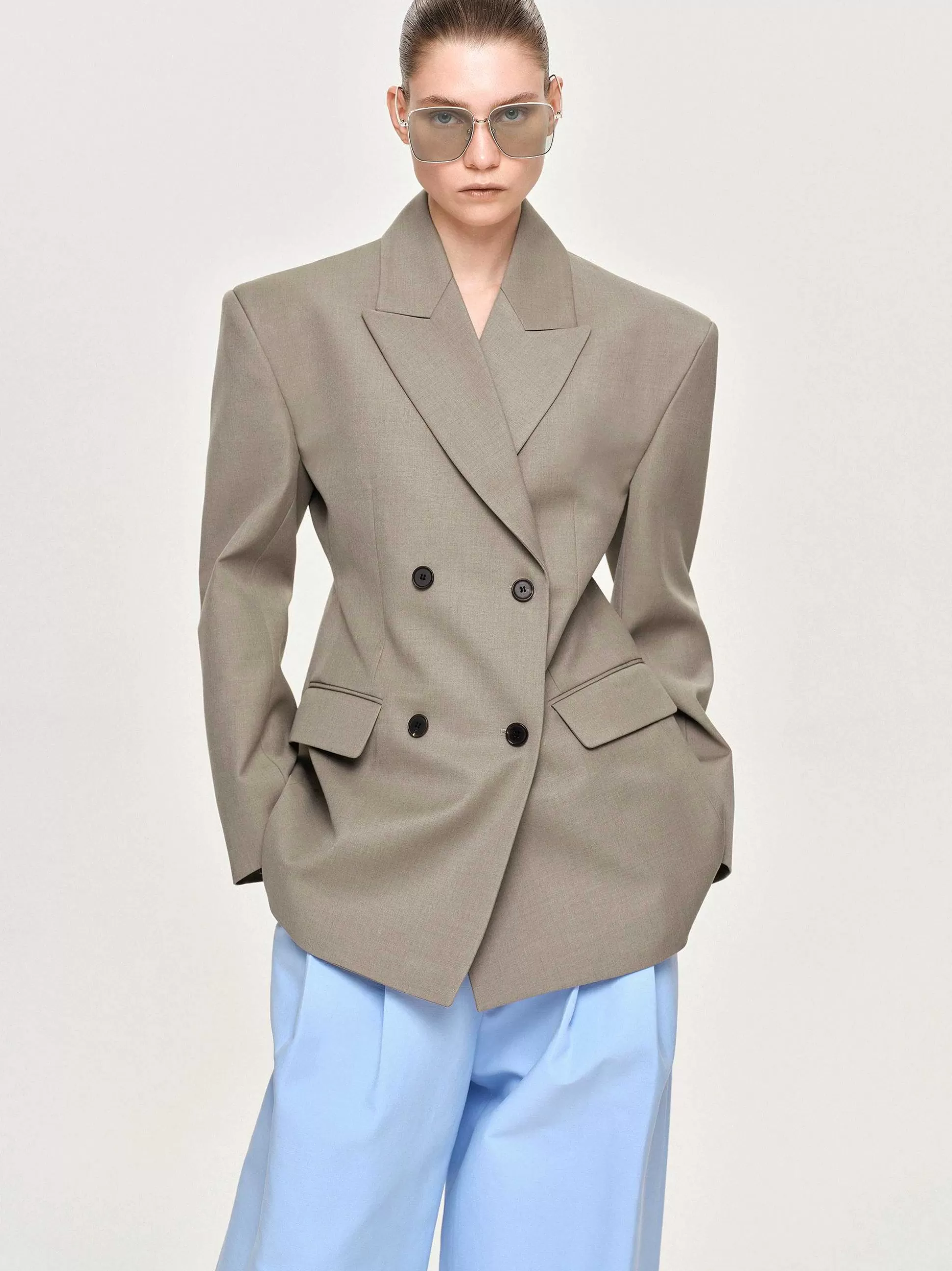 Source Unknown Blazer Croise Messi, Dune Best Sale