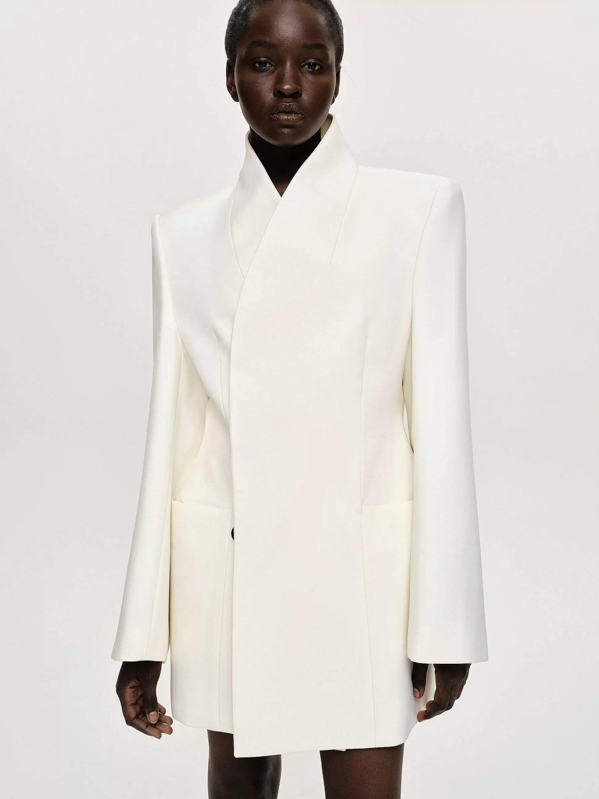 Source Unknown Blazer Portefeuille Corrin, Creme New