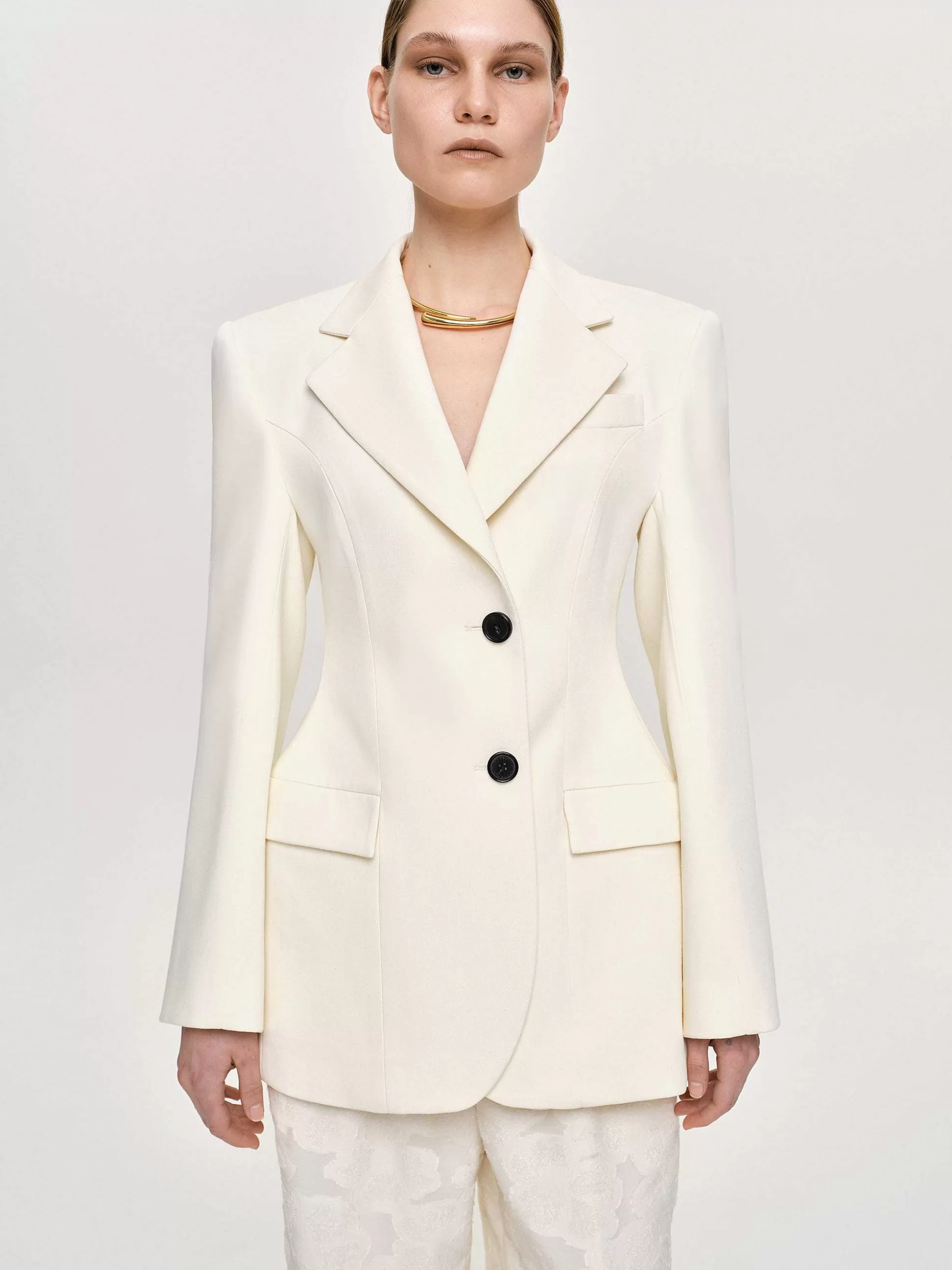 Source Unknown Blazer Sablier Poldo, Creme Flash Sale