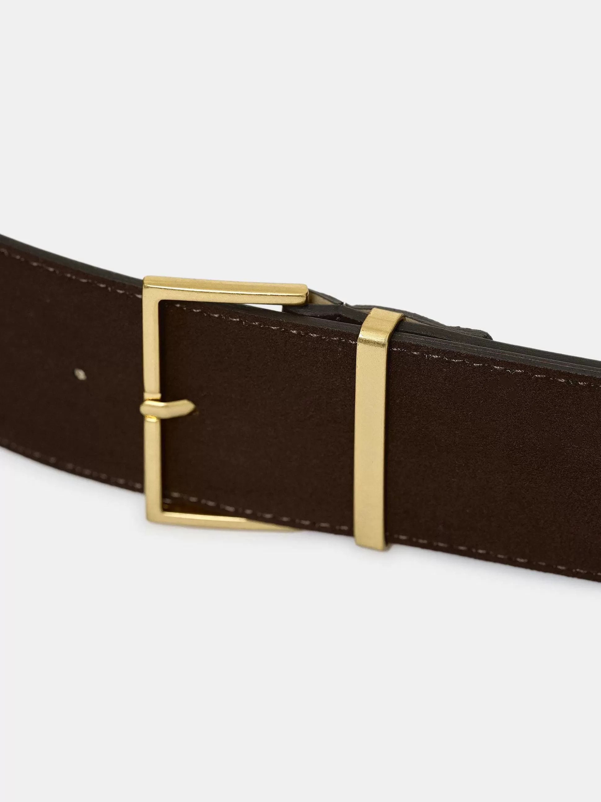 Source Unknown Ceinture En Daim A Boucle Carree, Expresso Cheap