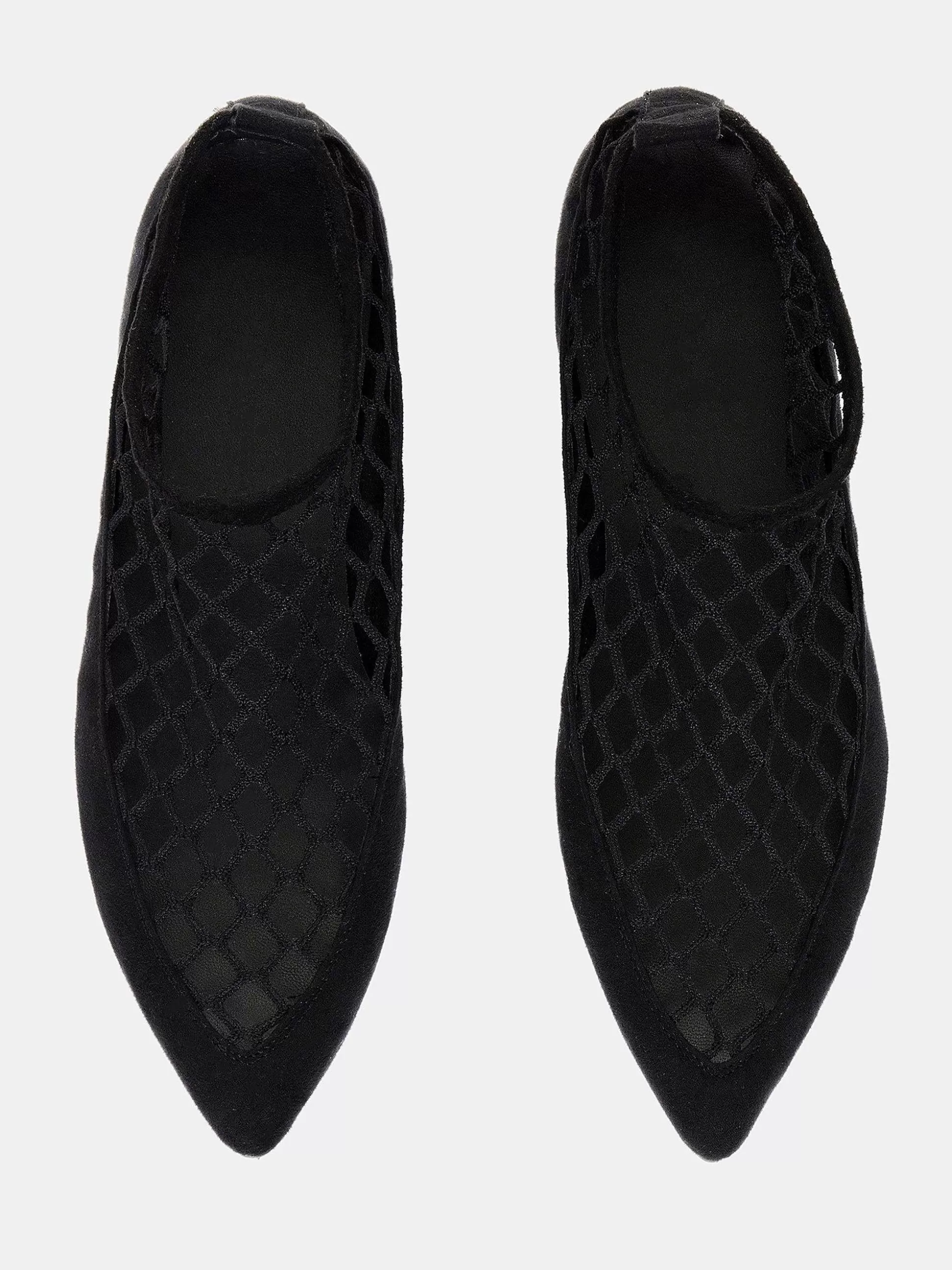 Source Unknown Chaussette Plate En Maille Ballerine, Noir Shop