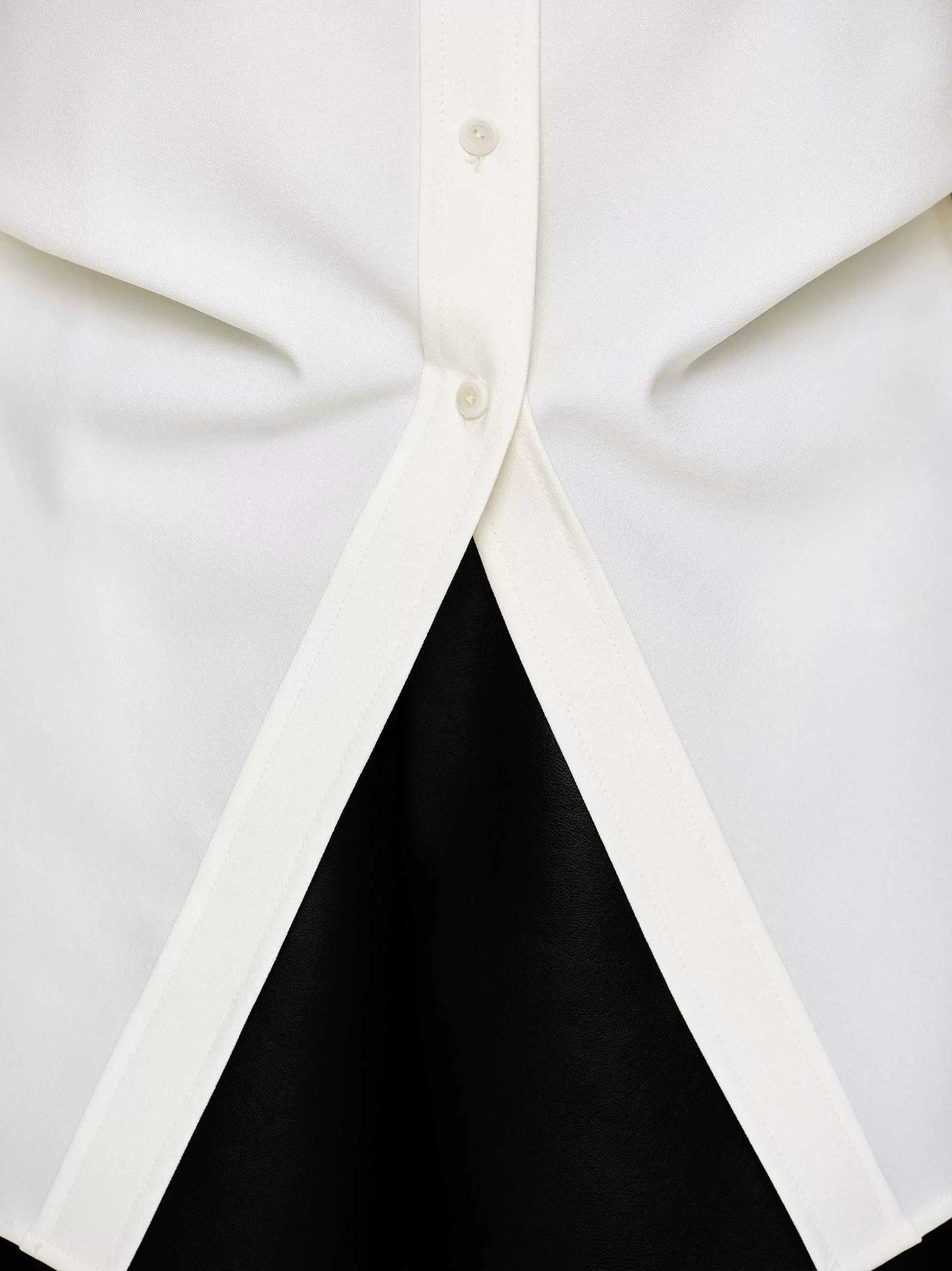 Source Unknown Chemise A Taille Ajustee, Albatre Flash Sale