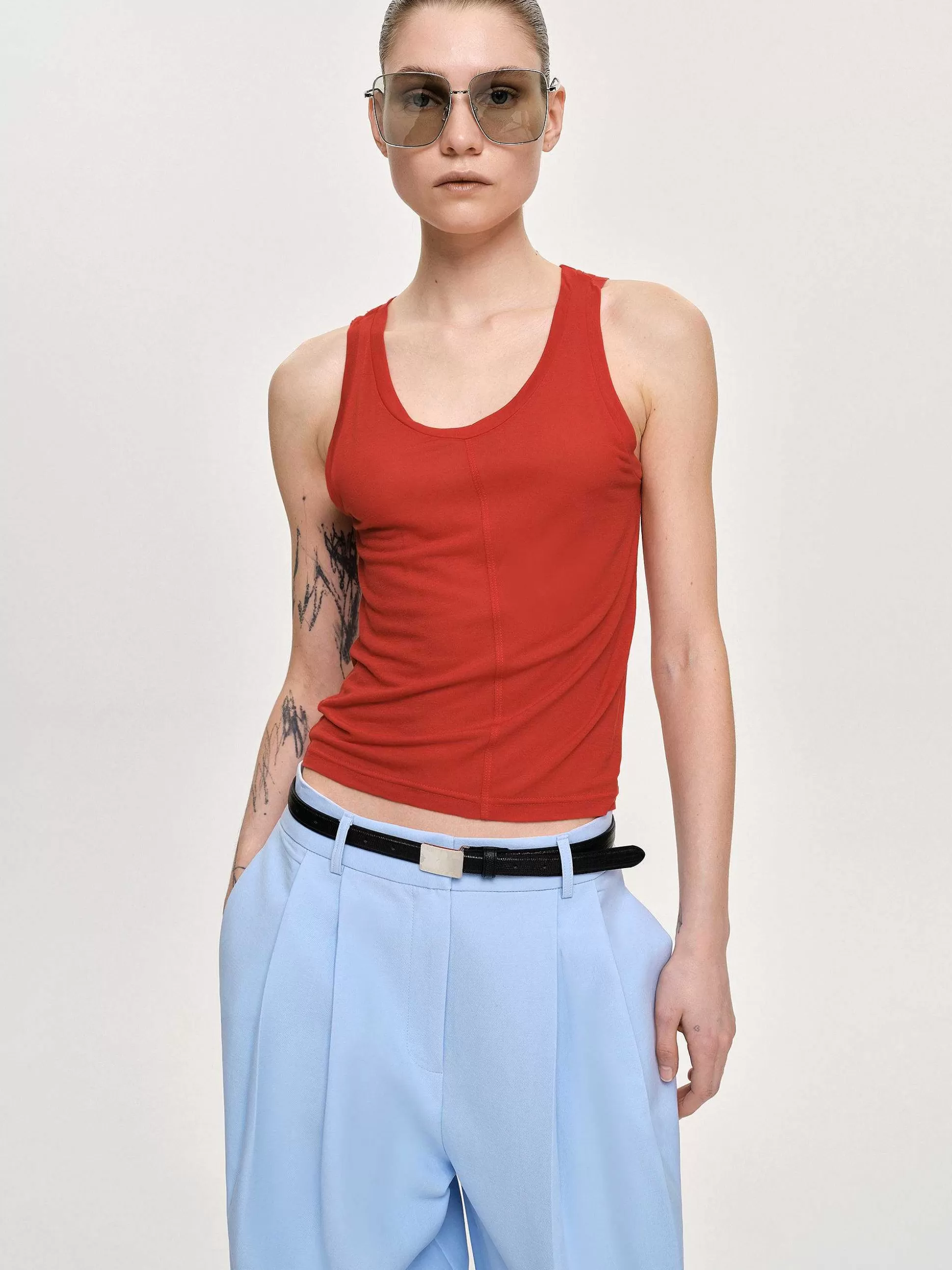 Source Unknown Debardeur Tancel, Rouge Flash Sale