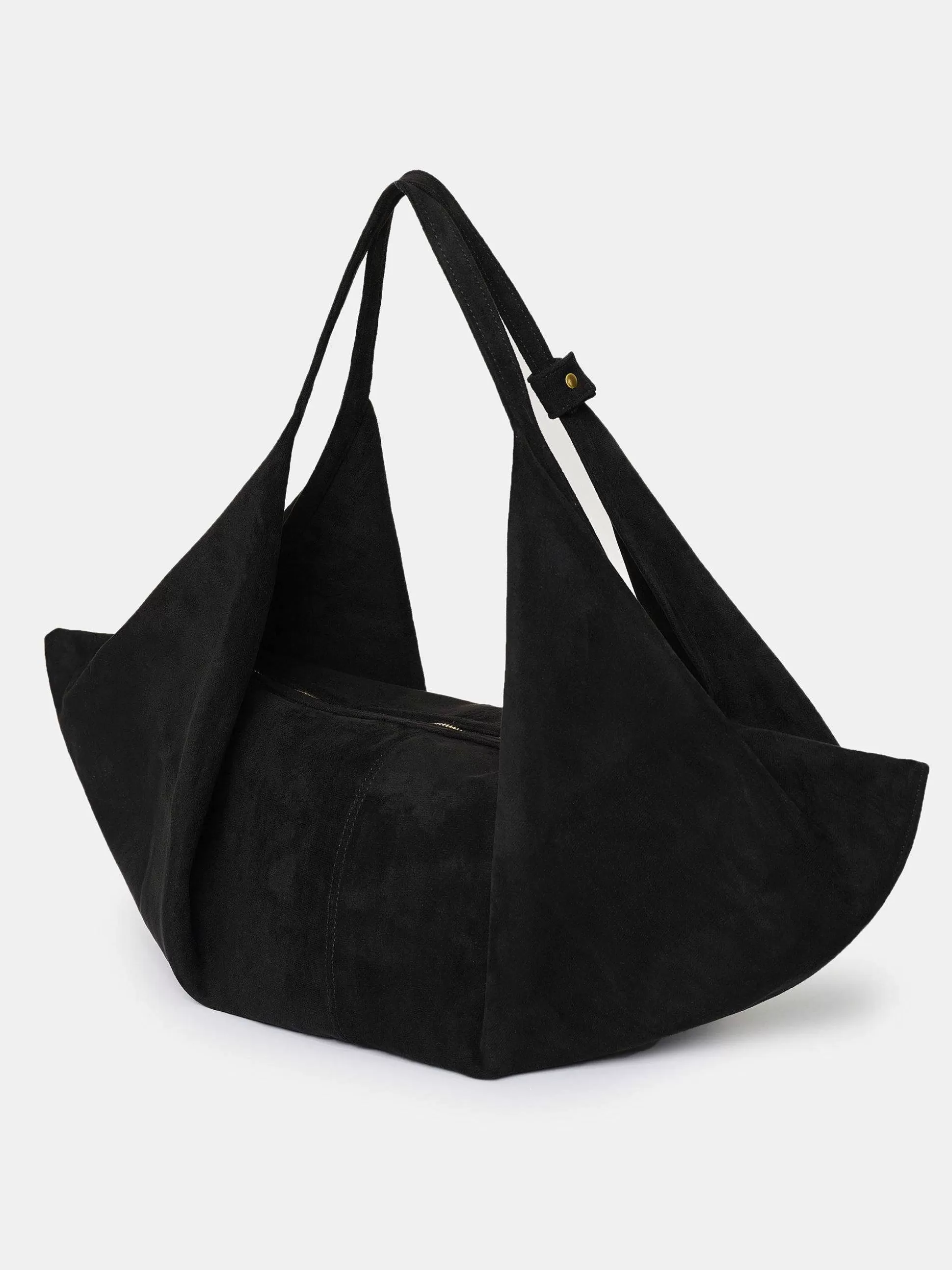 Source Unknown Grand Sac Fortune Cookie, Suede Noir Best Sale