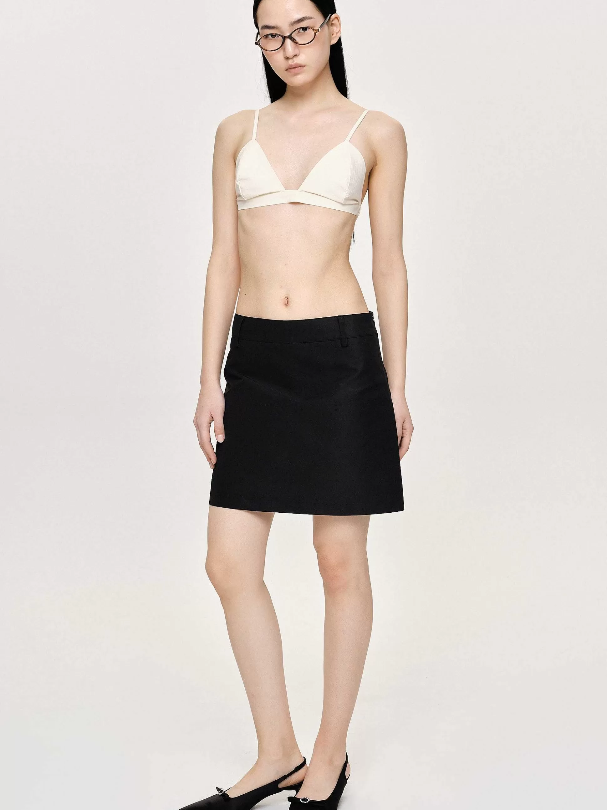Source Unknown Haut De Soutien-Gorge En Coton A Col Coeur, Toile Shop