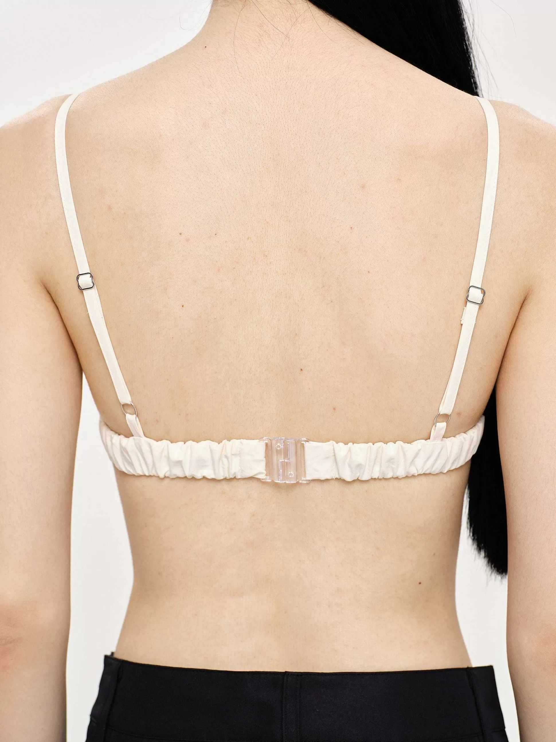 Source Unknown Haut De Soutien-Gorge En Coton A Col Coeur, Toile Shop