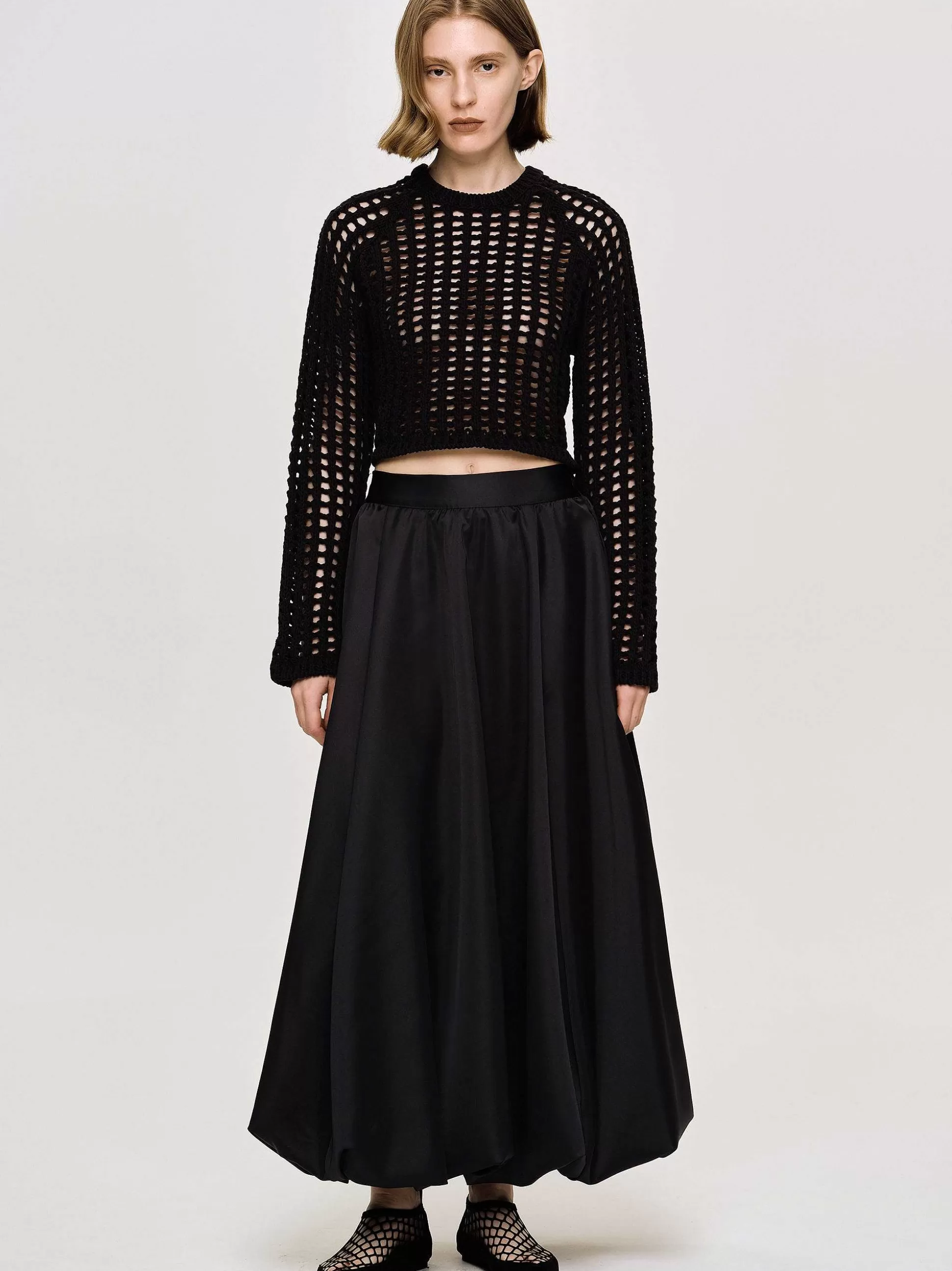 Source Unknown Haut En Tricot Reef Net, Noir Hot