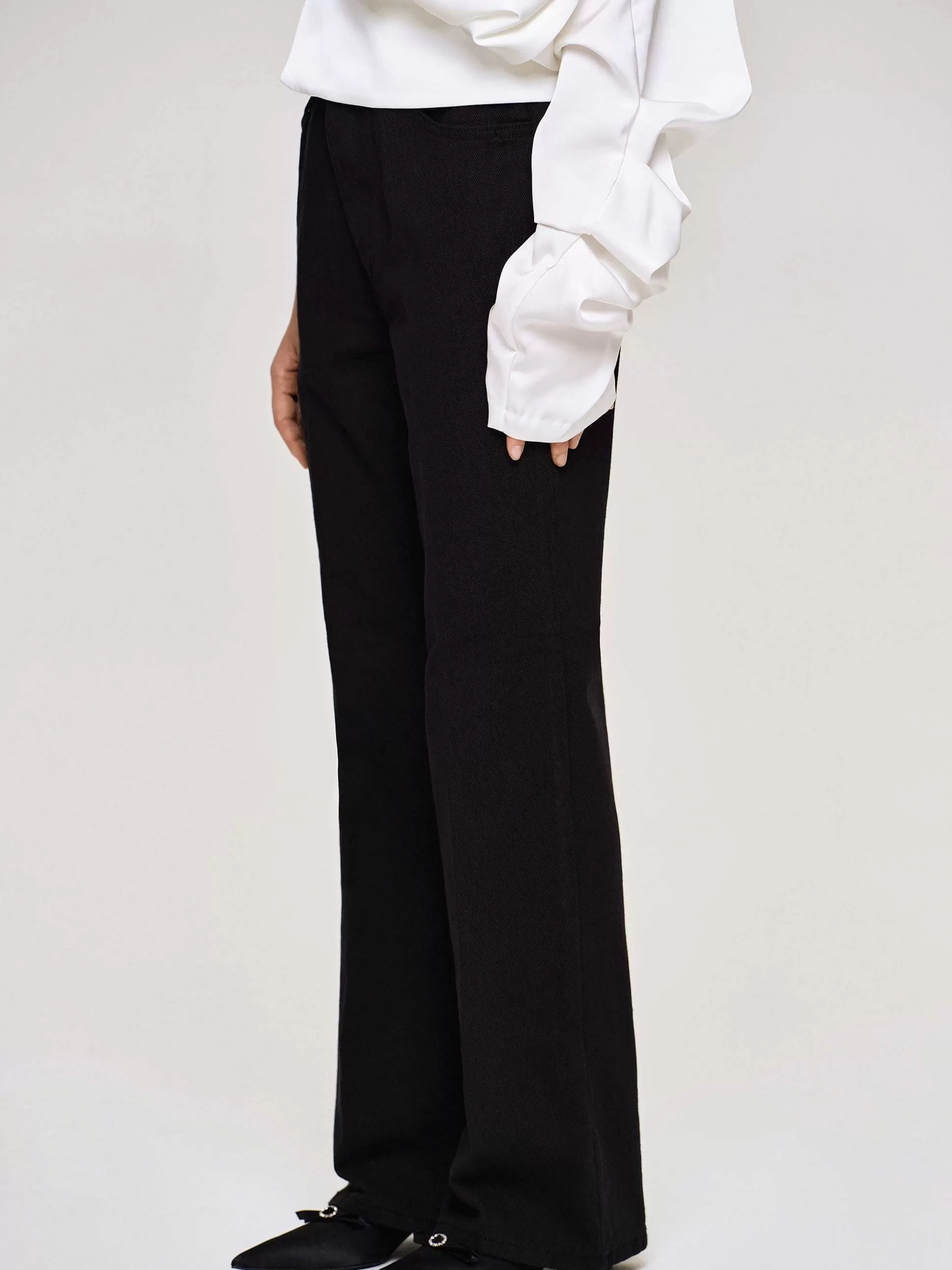 Source Unknown Jean Evase A Jambe Longue, Noir Store