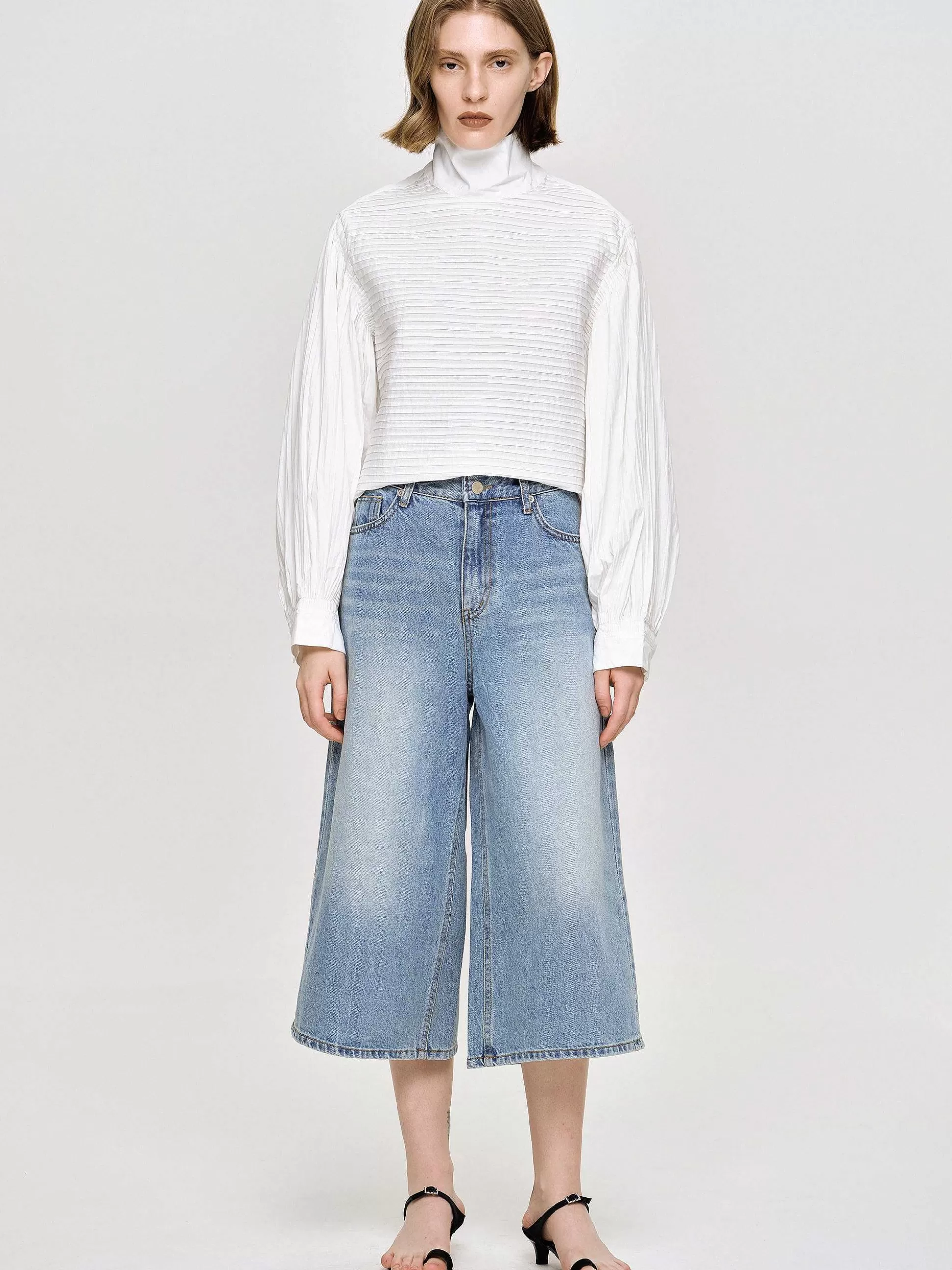 Source Unknown Jean Large Court, Bleu Moyen Clearance