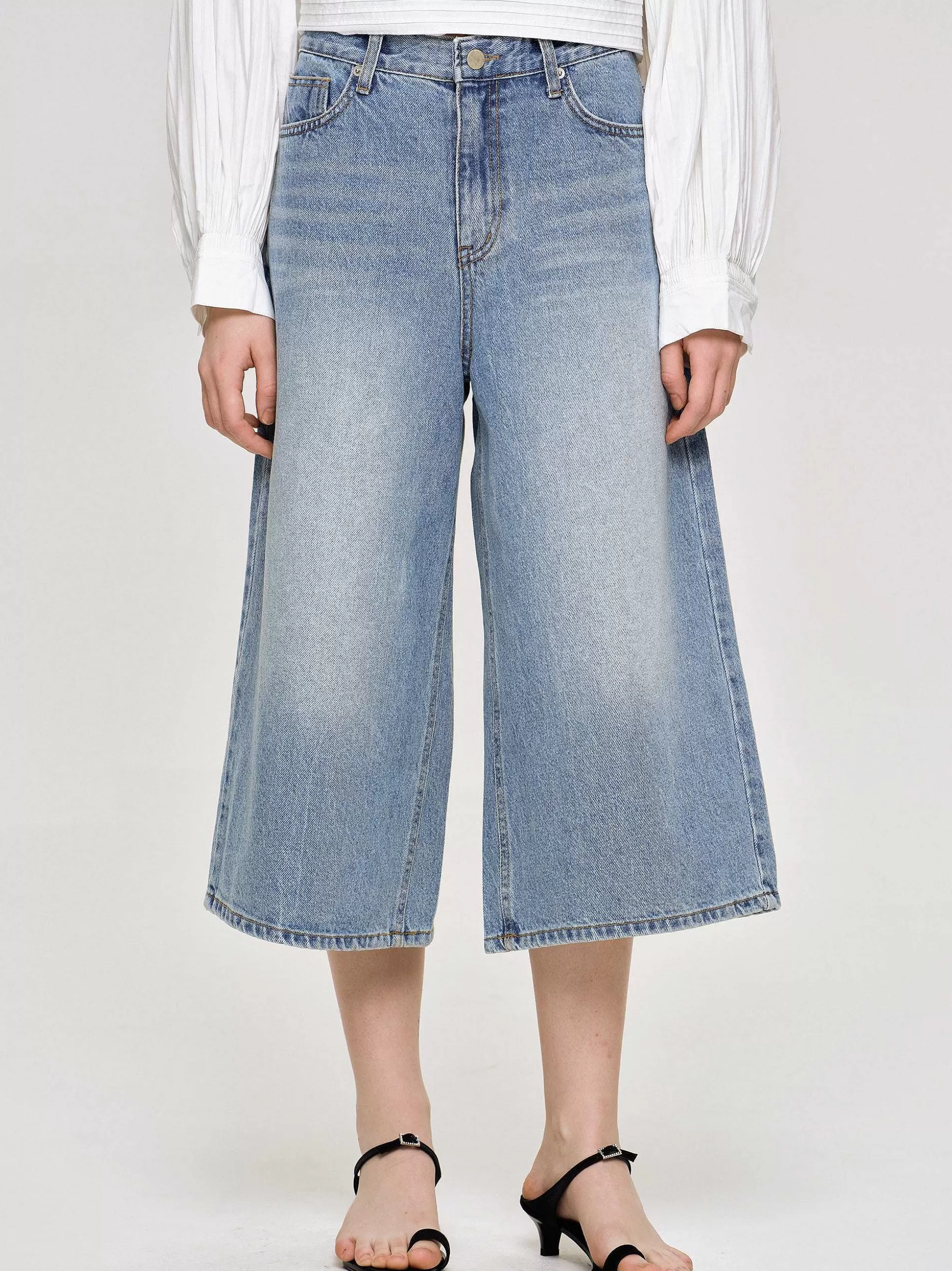 Source Unknown Jean Large Court, Bleu Moyen Clearance