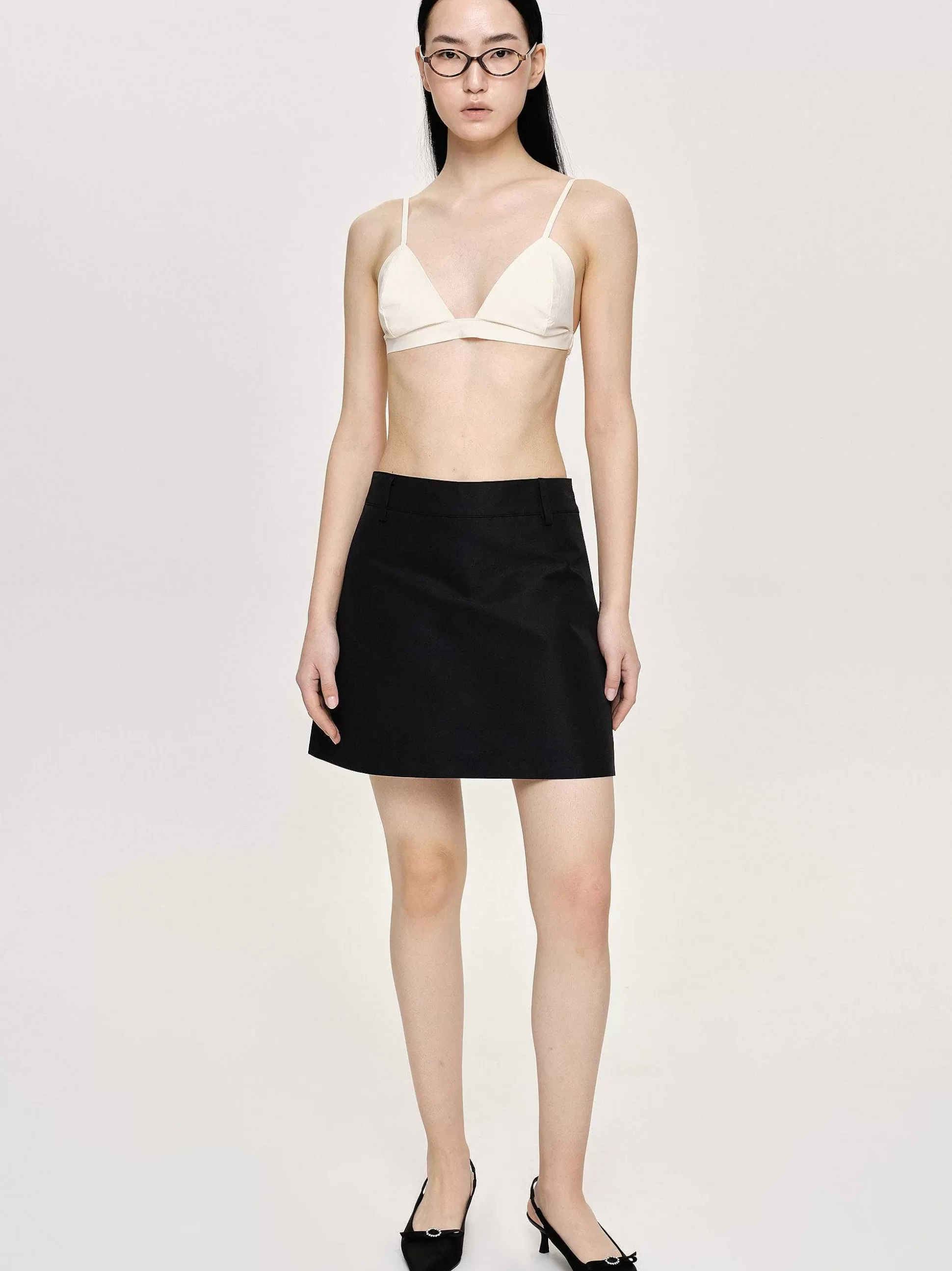 Source Unknown Mini-Jupe De Costume En Nylon, Noir Online
