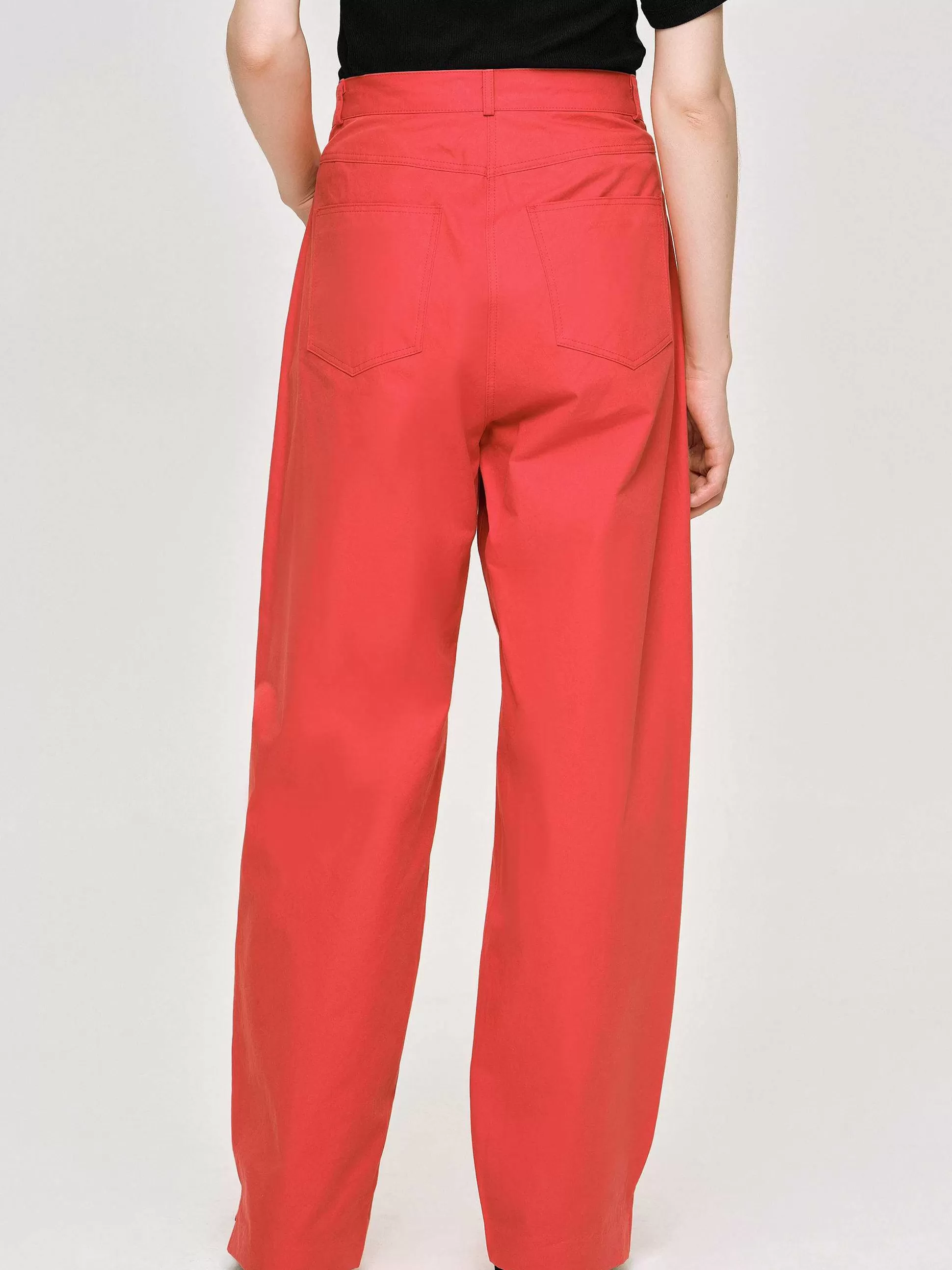 Source Unknown Pantalon A Jambe Cylindrique, Rouge Best