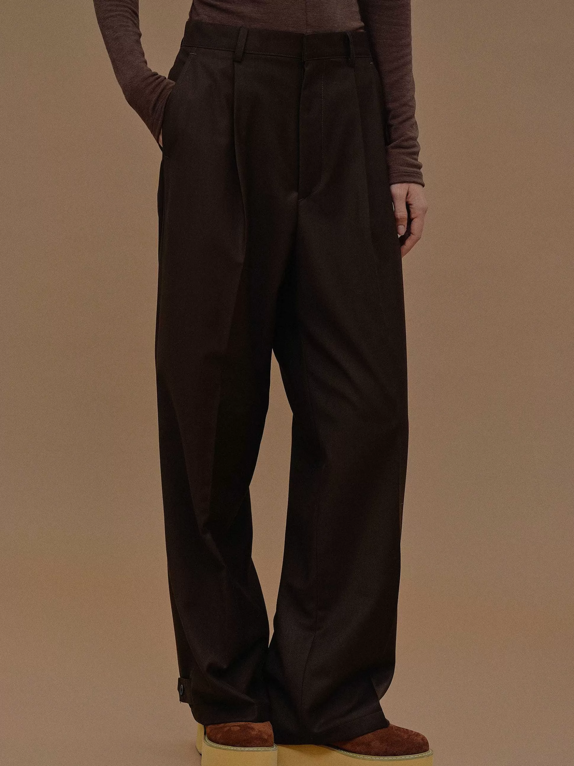 Source Unknown Pantalon Decontracte A Poche Triangulaire, Fondant Best