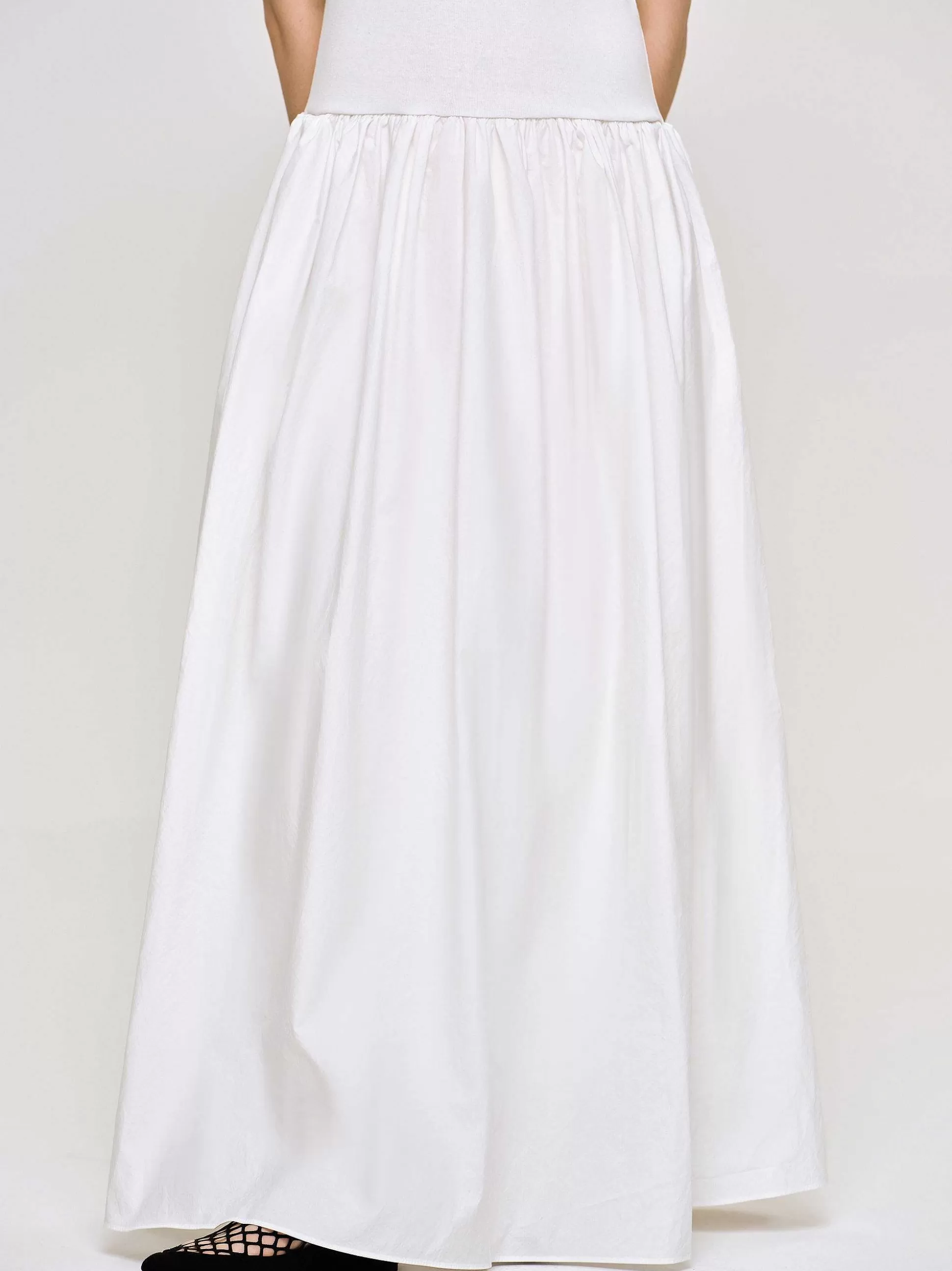 Source Unknown Robe Debardeur Amal Taille Basse Racer, Blanc Sale