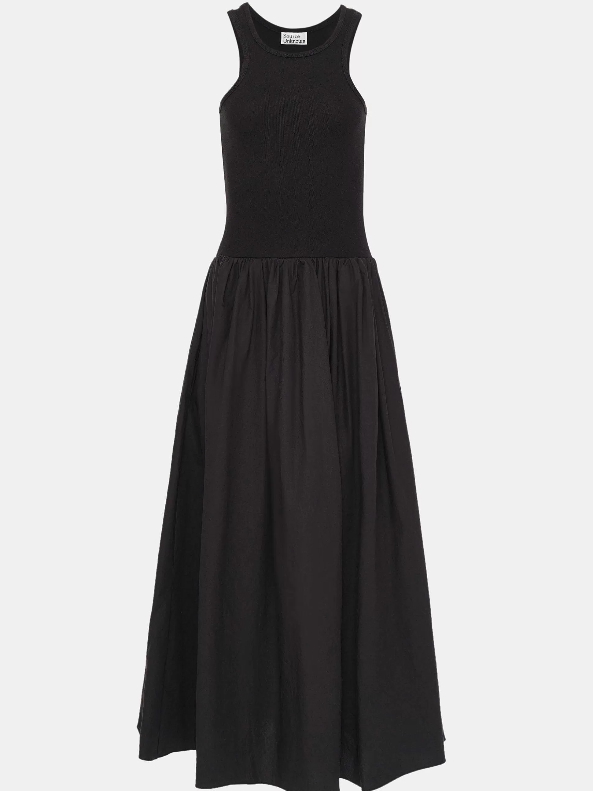 Source Unknown Robe Debardeur Amal Taille Basse Racer, Noir Flash Sale