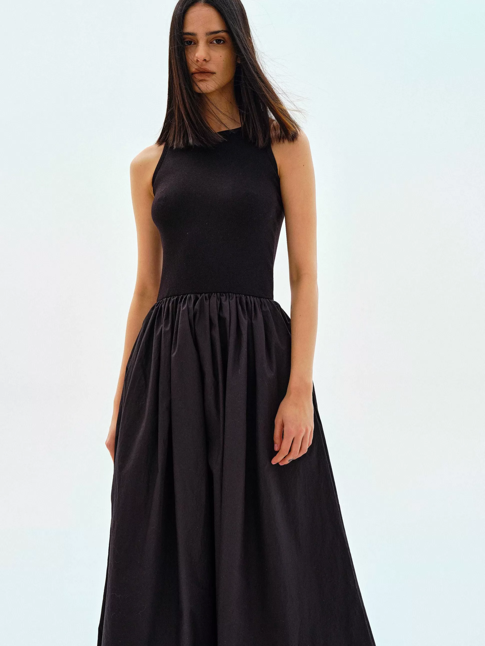 Source Unknown Robe Debardeur En Coton, Noir Best