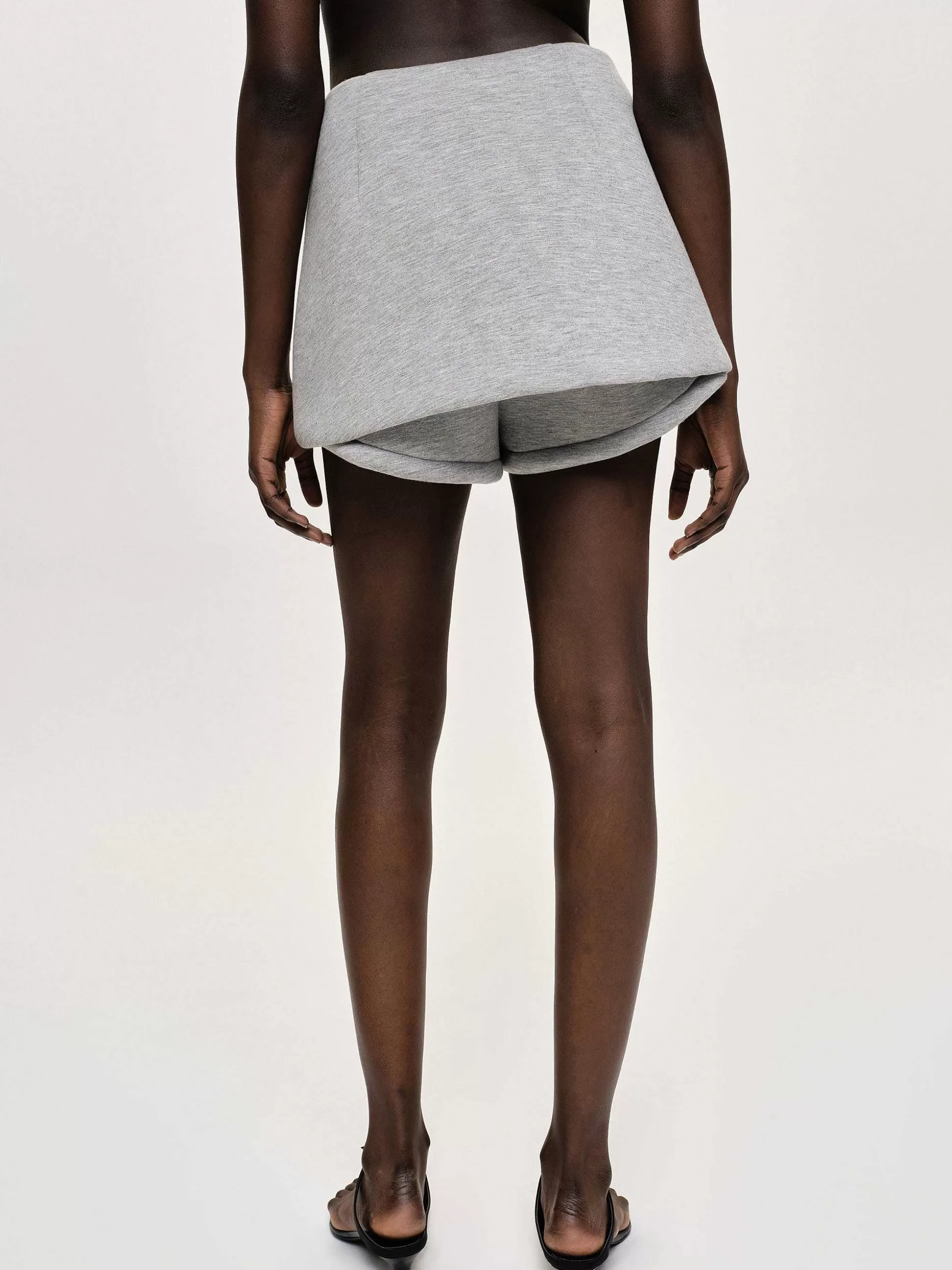 Source Unknown Segura Sweat Mini Jupes-Shorts, Gainsboro Melange Fashion
