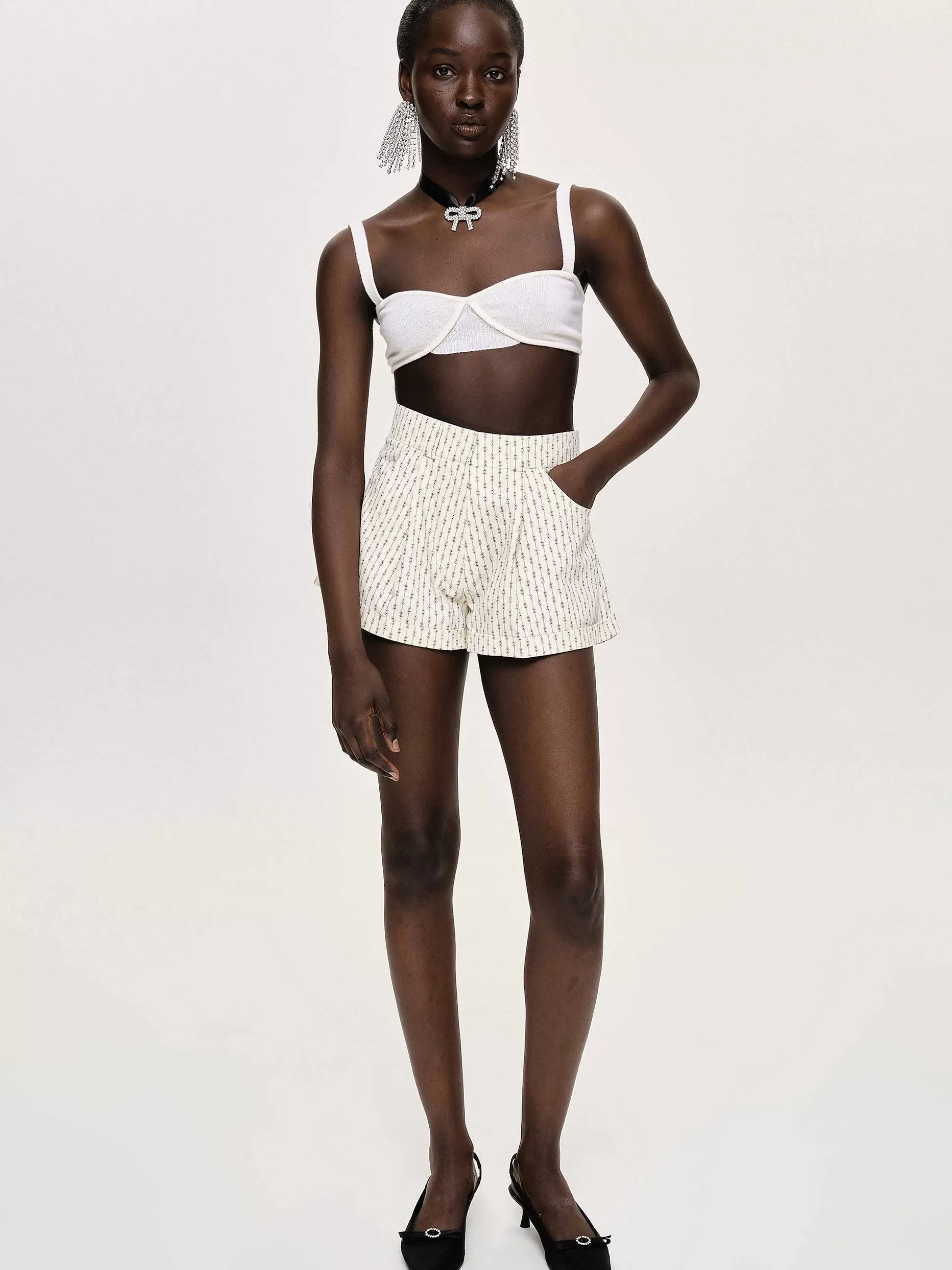 Source Unknown Soutien-Gorge En Tricot Cotele, Blanc Cheap