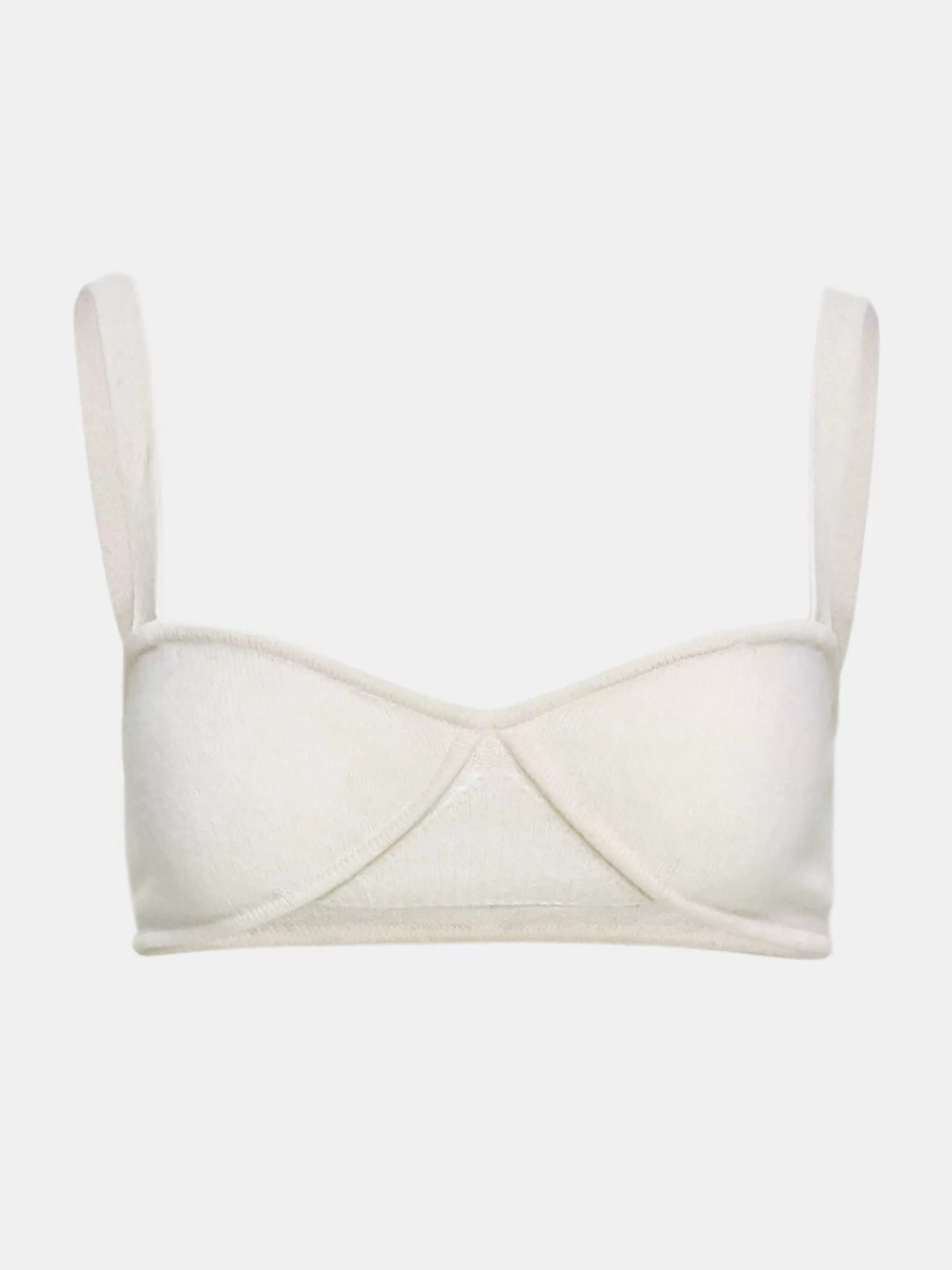 Source Unknown Soutien-Gorge En Tricot Cotele, Blanc Cheap