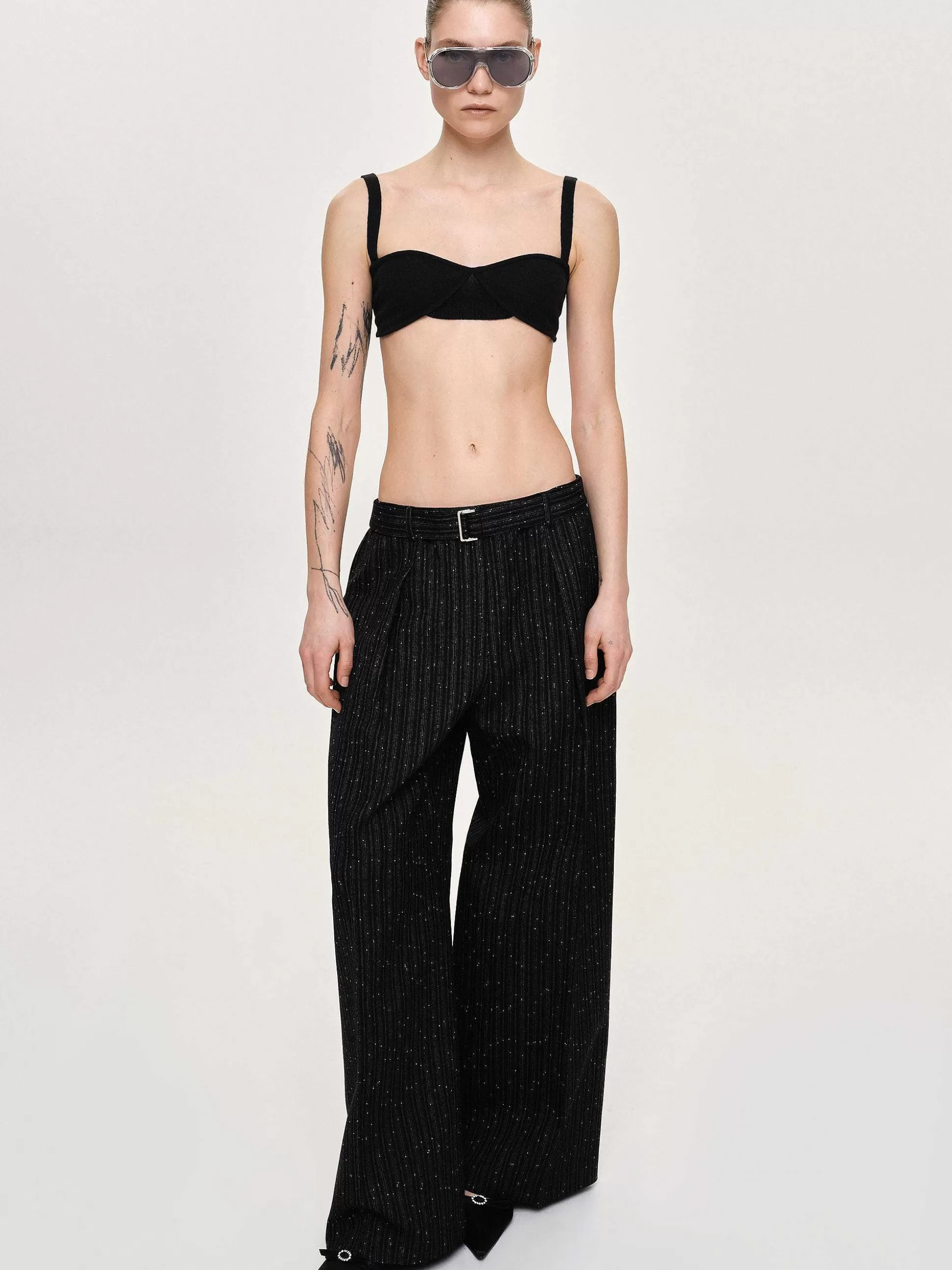Source Unknown Soutien-Gorge En Tricot Cotele, Noir Discount