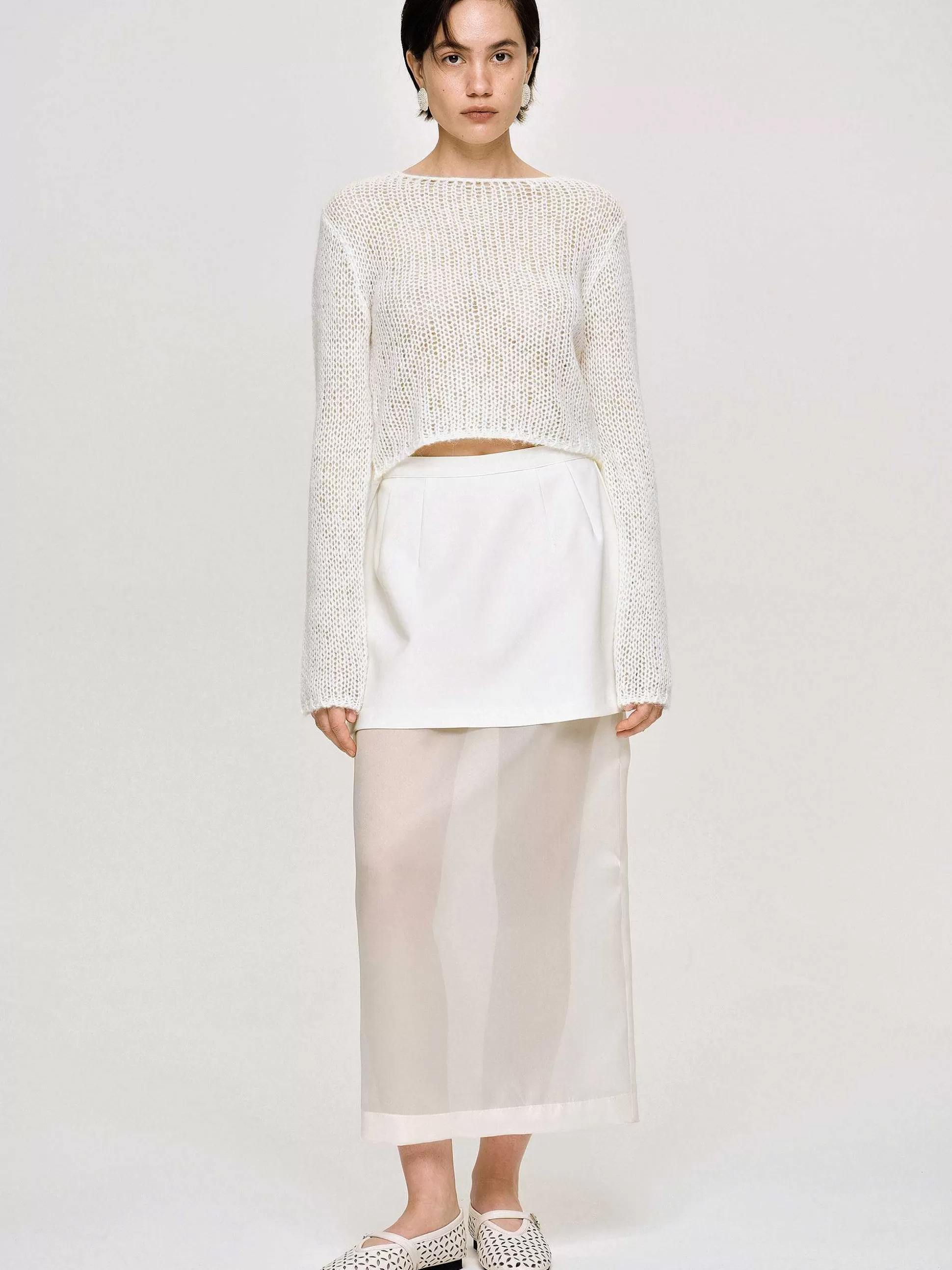 Source Unknown Tricot Semi-Transparent, Bouleau Hot